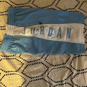 Preteen blue and white basketball shorts